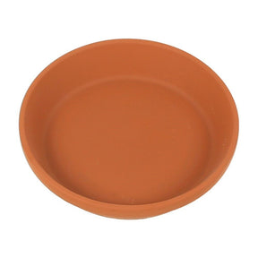 Woodlodge 4" Terracotta Plain Saucer - Old Railway Line Garden Centre