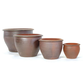 Woodlodge 40cm Thai Salt Glazed Pot - Old Railway Line Garden Centre