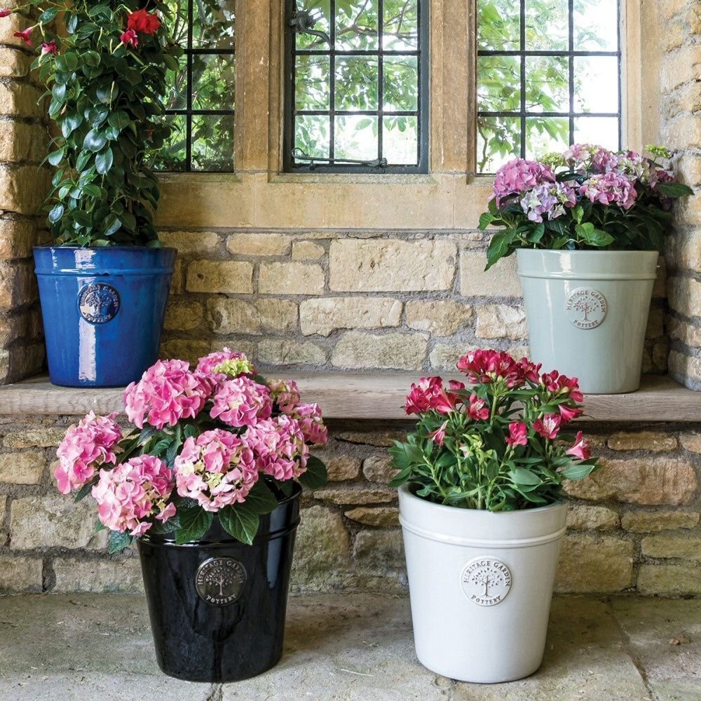 Woodlodge 41cm Glazed Red Heritage Pot - Old Railway Line Garden Centre