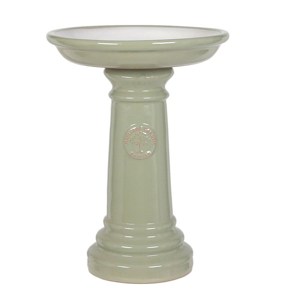Woodlodge 43cm Green Heritage Bird Bath - Old Railway Line Garden Centre