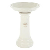Woodlodge 43cm White Heritage Bird Bath - Old Railway Line Garden Centre