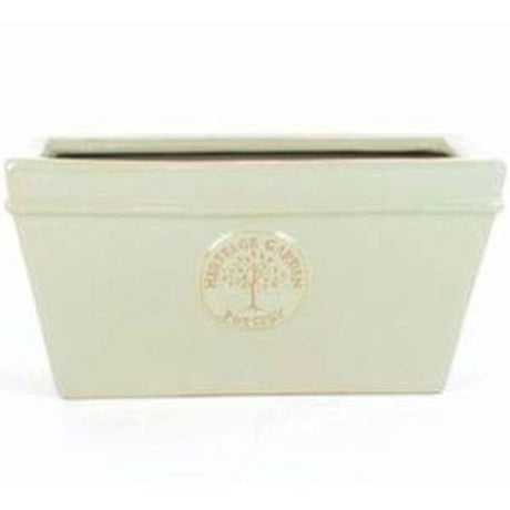 Woodlodge 45cm Green Glazed Heritage Edwardian Trough - Old Railway Line Garden Centre