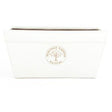Woodlodge 45cm White/Cream Glazed Heritage Edwardian Trough - Old Railway Line Garden Centre