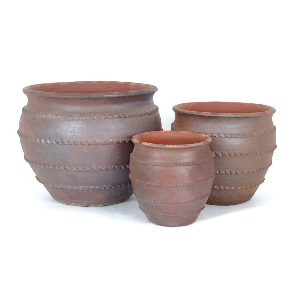Woodlodge 47cm Kilburn Natural Clay Glazed Pot - Old Railway Line Garden Centre