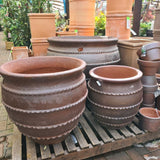 Woodlodge 47cm Kilburn Natural Clay Glazed Pot - Old Railway Line Garden Centre
