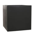 Woodlodge 50cm Black Polylite Cube Planter - Old Railway Line Garden Centre
