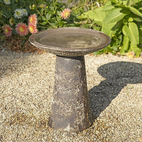 Woodlodge 63cm Ancient Bird Bath - Old Railway Line Garden Centre