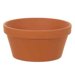 Woodlodge 8" Terracotta Spang Half Pot - Old Railway Line Garden Centre