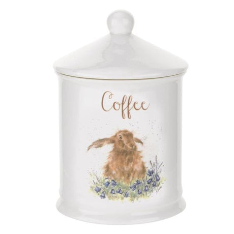 Wrendale Designs 14.5cm Hare Coffee Canister - Old Railway Line Garden Centre