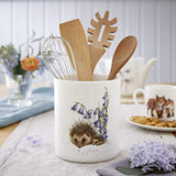 Wrendale Designs 14cm 'Hedgehog' Utensil Jar - Old Railway Line Garden Centre