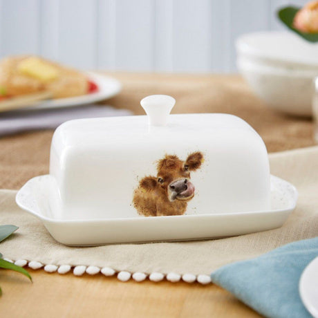 Wrendale Designs 18cm Covered Butter Dish - Old Railway Line Garden Centre