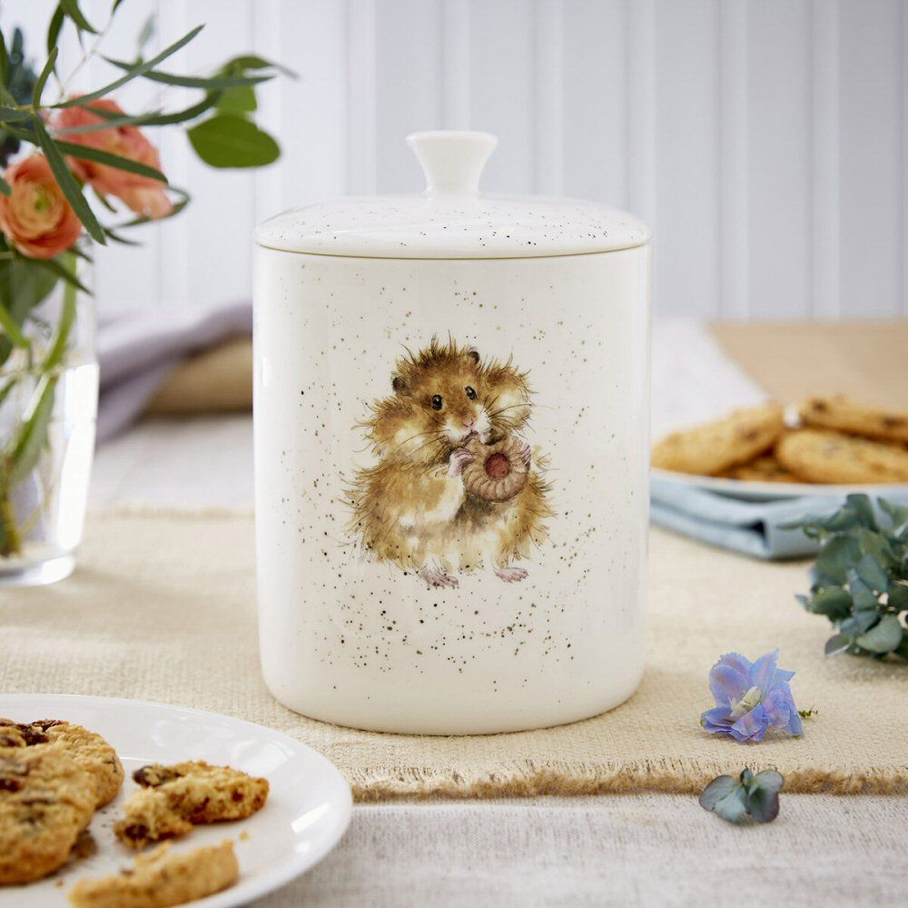 Wrendale Designs 18cm 'Hamster' Biscuit Barrel - Old Railway Line Garden Centre
