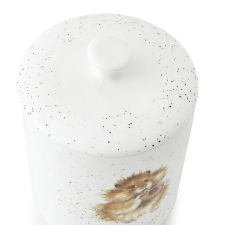 Wrendale Designs 18cm 'Hamster' Biscuit Barrel - Old Railway Line Garden Centre