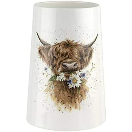 Wrendale Designs 20cm Daisy Cow Vase - Old Railway Line Garden Centre