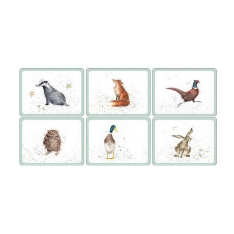 Pimpernel 30cm Set of 6 Wrendale MDF Wildlife Placemats