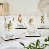 Wrendale Designs Assorted Country Animals Hi - Ball Glasses (Set of 4) - Old Railway Line Garden Centre