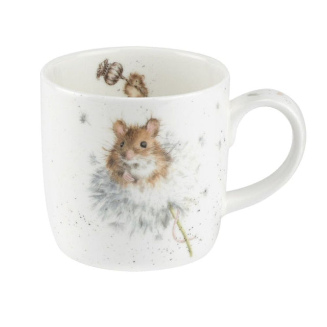 Wrendale Designs Country Mice Fine Bone China Mug - Old Railway Line Garden Centre