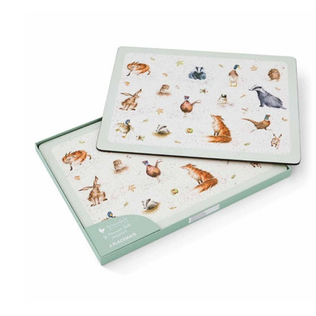 Wrendale Designs English Wildlife Placemats (Set of 4) - Old Railway Line Garden Centre