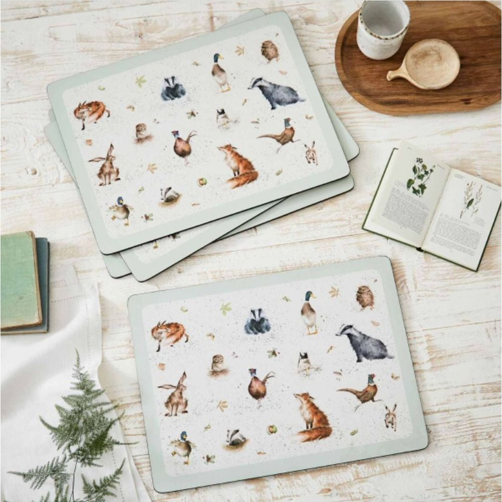Wrendale Designs English Wildlife Placemats (Set of 4) - Old Railway Line Garden Centre