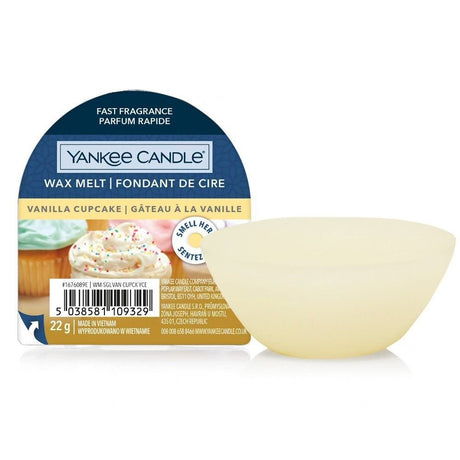 Yankee Candle 22g Vanilla Cupcake Signature Single Wax Melt - Old Railway Line Garden Centre