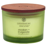 Yankee Candle 3 Wick Awaken & Invigorate Chesapeake Bay Candle - Old Railway Line Garden Centre