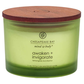 Yankee Candle 3 Wick Awaken & Invigorate Chesapeake Bay Candle - Old Railway Line Garden Centre