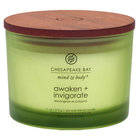 Yankee Candle 3 Wick Awaken & Invigorate Chesapeake Bay Candle - Old Railway Line Garden Centre