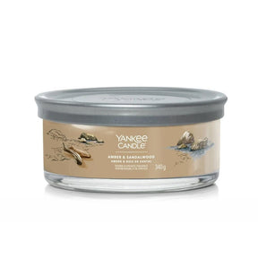 Yankee Candle 340g Amber & Sandalwood Signature Multi - Wick Tumbler Candle - Old Railway Line Garden Centre
