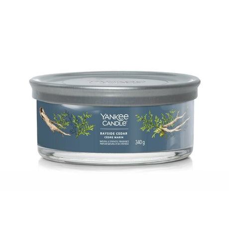 Yankee Candle 340g Bayside Cedar Signature Multi - Wick Tumbler Candle - Old Railway Line Garden Centre