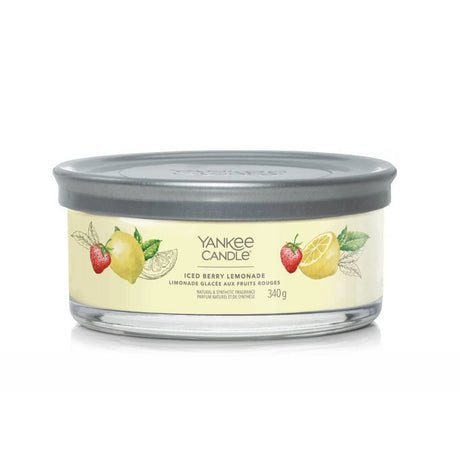 Yankee Candle 340g Iced Berry Lemonade Signature Multi - Wick Tumbler Candle - Old Railway Line Garden Centre