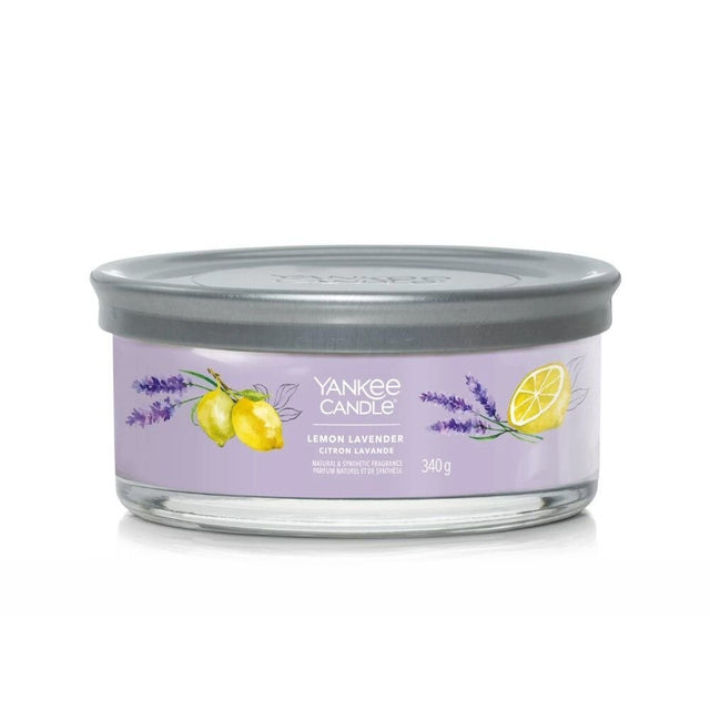 Yankee Candle 340g Lemon & Lavender Signature Multi - Wick Candle - Old Railway Line Garden Centre