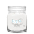 Yankee Candle 368g Clean Cotton Signature Medium Jar Candle - Old Railway Line Garden Centre