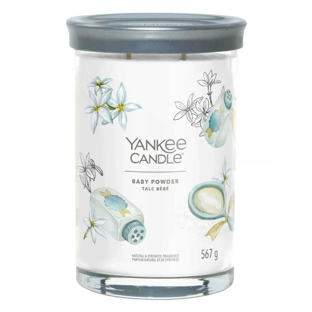 Yankee Candle 567g Baby Powder Signature Large Tumbler Candle - Old Railway Line Garden Centre