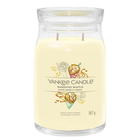 Yankee Candle 567g Banoffee Waffle Large Jar Candle - Old Railway Line Garden Centre