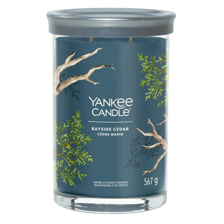 Yankee Candle 567g Bayside Cedar Signature Large Tumbler Candle - Old Railway Line Garden Centre