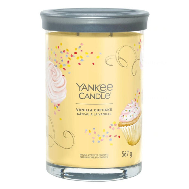 Yankee Candle 567g Vanilla Cupcake Signature Large Tumbler Candle - Old Railway Line Garden Centre
