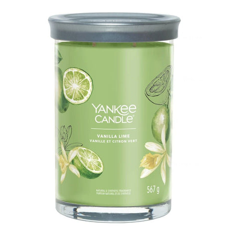 Yankee Candle 567g Vanilla Lime Signature Large Tumbler Candle - Old Railway Line Garden Centre