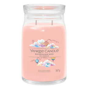 Yankee Candle 567g Watercolour Skies Signature Large Jar Candle - Old Railway Line Garden Centre