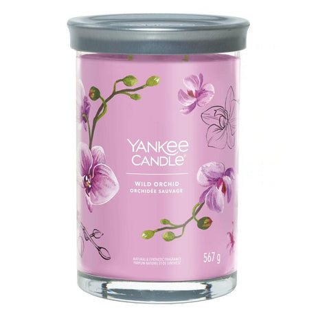 Yankee Candle 567g Wild Orchid Signature Large Tumbler Candle - Old Railway Line Garden Centre