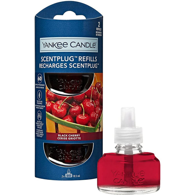 Yankee Candle Black Cherry ScentPlug Refill (Pack of 2) - Old Railway Line Garden Centre
