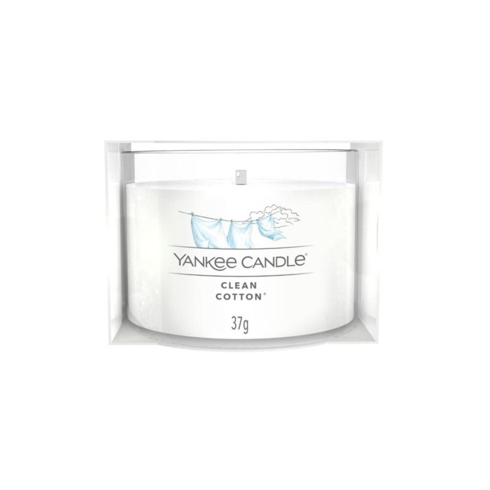 Yankee Candle Clean Cotton Filled Single Votive Candle - Old Railway Line Garden Centre