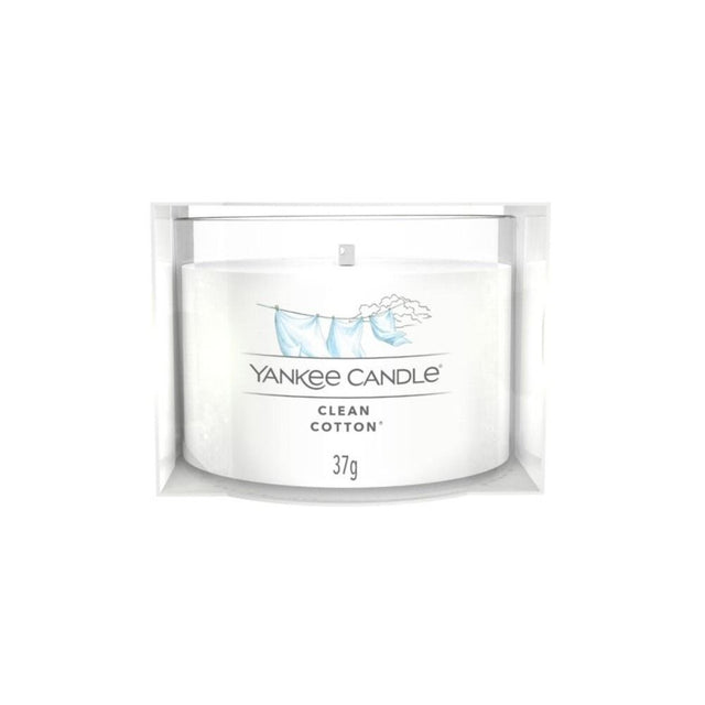 Yankee Candle Clean Cotton Filled Single Votive Candle - Old Railway Line Garden Centre