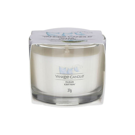 Yankee Candle Clean Cotton Filled Single Votive Candle - Old Railway Line Garden Centre