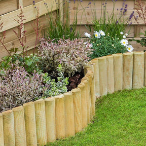 Zest 4 Leisure 150mm x 1.8mm Log Roll Edging - Old Railway Line Garden Centre