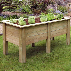 Zest 4 Leisure 1.8m Deep Root Wooden Planter - Old Railway Line Garden Centre
