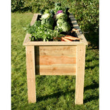 Zest 4 Leisure 1.8m Deep Root Wooden Planter - Old Railway Line Garden Centre