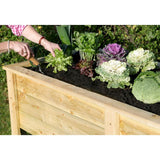 Zest 4 Leisure 1.8m Deep Root Wooden Planter - Old Railway Line Garden Centre