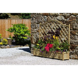 Zest 4 Leisure 1.8m York Wooden Garden Planter - Old Railway Line Garden Centre