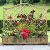 Zest 4 Leisure 1.8m York Wooden Garden Planter - Old Railway Line Garden Centre