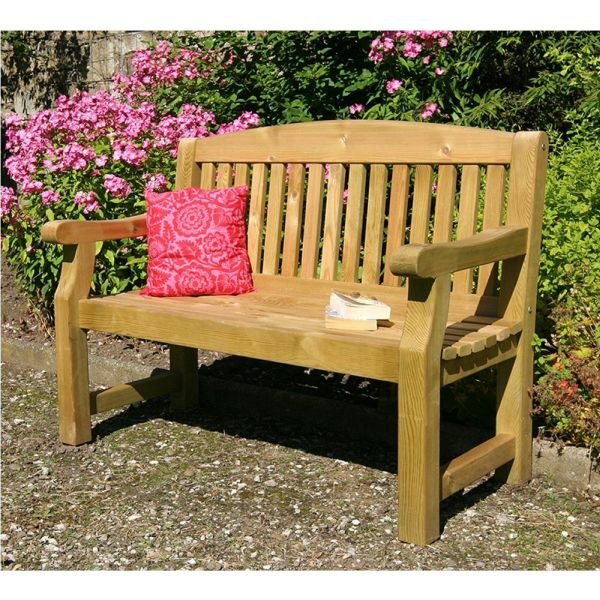 Zest 4 Leisure 4ft Emily Wooden Bench - Old Railway Line Garden Centre